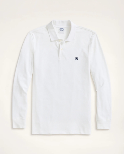 Golden Fleece® Stretch Supima® Long-Sleeve Polo Shirt, image 1