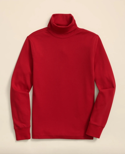 Stretch Supima® Cotton Turtleneck, image 1