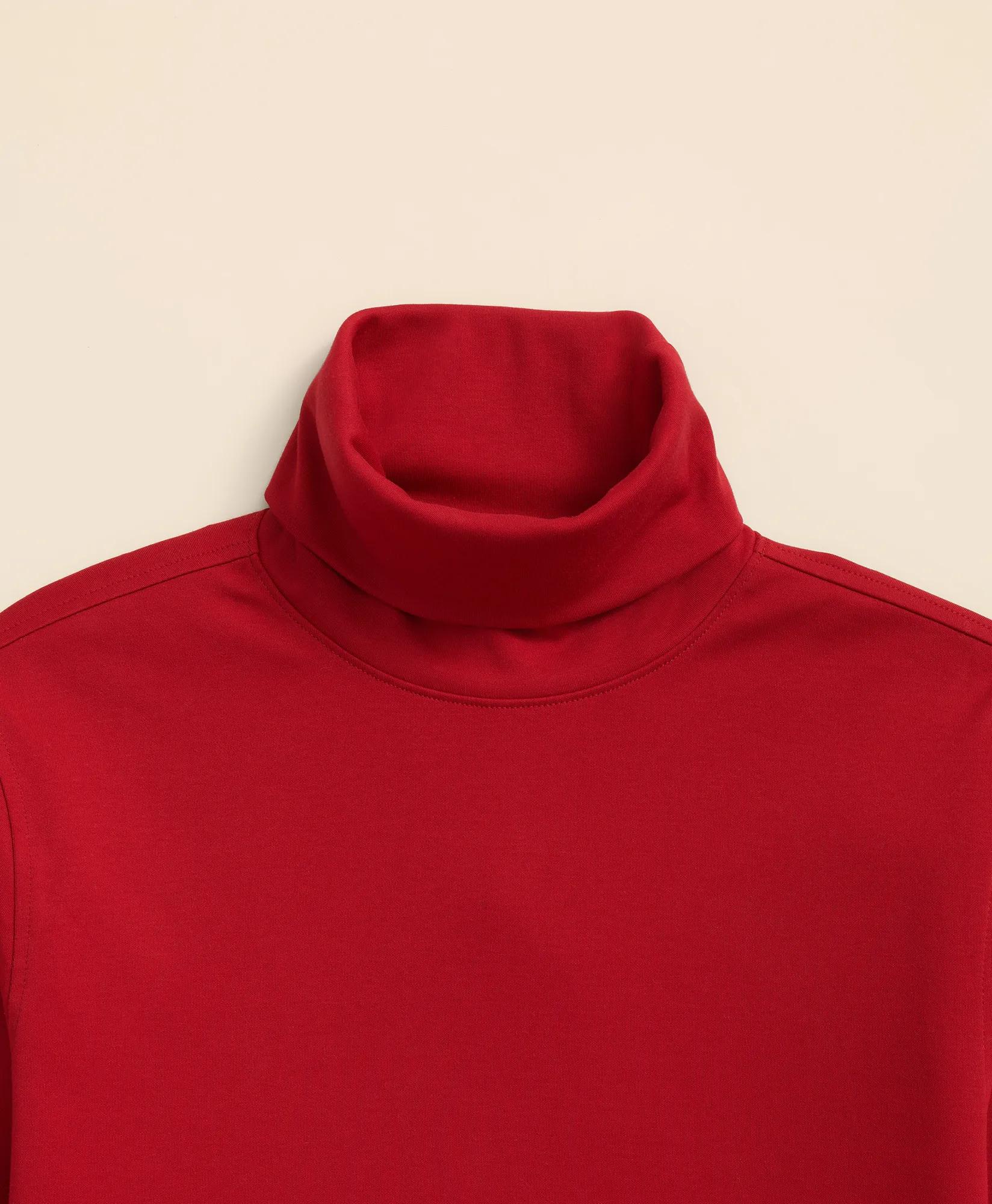Stretch Supima® Cotton Turtleneck, image 2