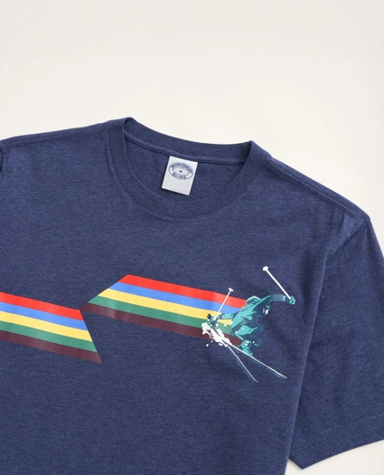 Skiing Graphic T-Shirt, image 2