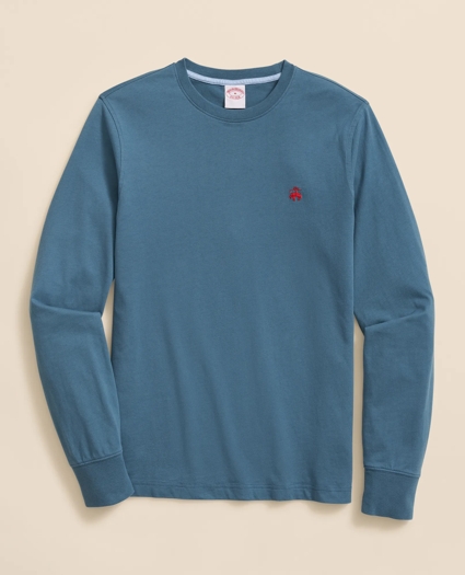 Supima® Cotton Long-Sleeve Logo T-Shirt, image 1