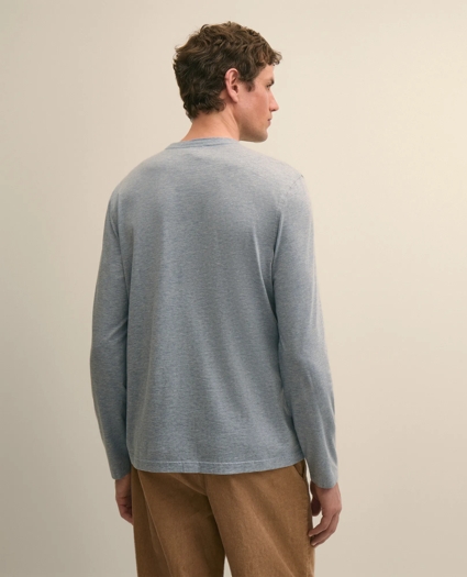 Supima&reg; Cotton Long-Sleeve Logo T-Shirt, image 3