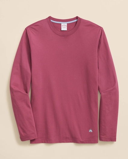 Supima® Cotton Long-Sleeve Logo T-Shirt, image 1