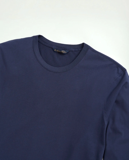 Supima® Cotton Long-Sleeve Logo T-Shirt, image 2