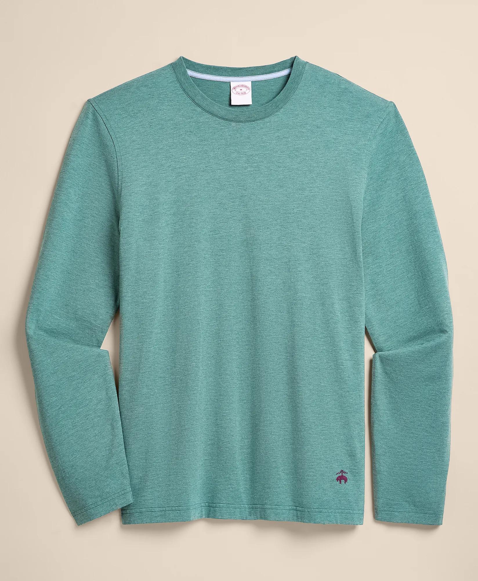 Supima&reg; Cotton Long-Sleeve Logo T-Shirt, image 1