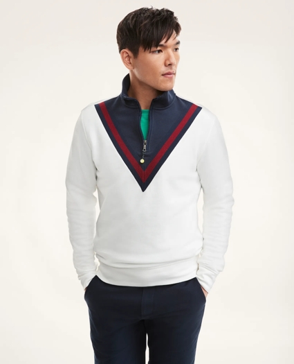 French Terry Half-Zip Sweatshirt, image 1