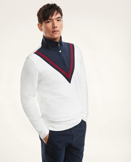 French Terry Half-Zip Sweatshirt, image 3
