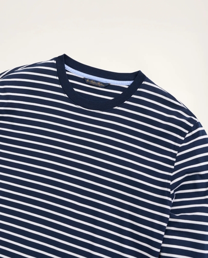 Supima® Cotton Stripe Long-Sleeve T-Shirt, image 2