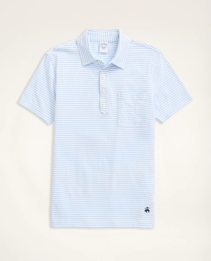 Vintage Jersey Feeder Stripe Polo Shirt, image 1