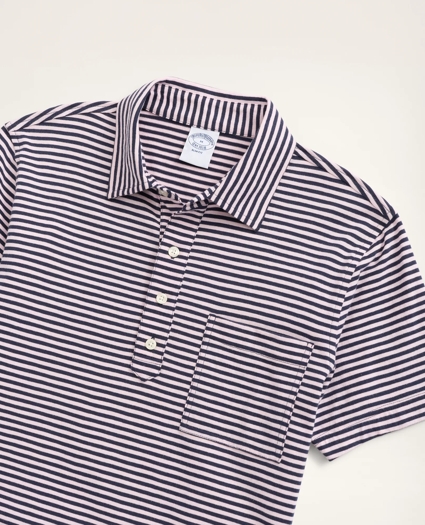 Vintage Jersey Feeder Stripe Polo Shirt, image 2
