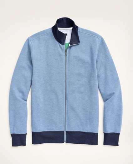 Full-Zip Double-Faced Pique Jacket, image 1