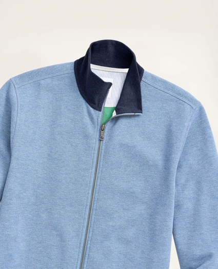Full-Zip Double-Faced Pique Jacket, image 2