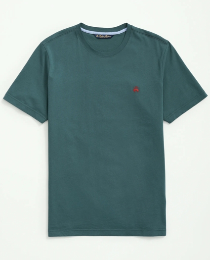 Washed Supima® Cotton Logo Crewneck T-Shirt, image 1