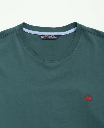 Washed Supima® Cotton Logo Crewneck T-Shirt, image 2