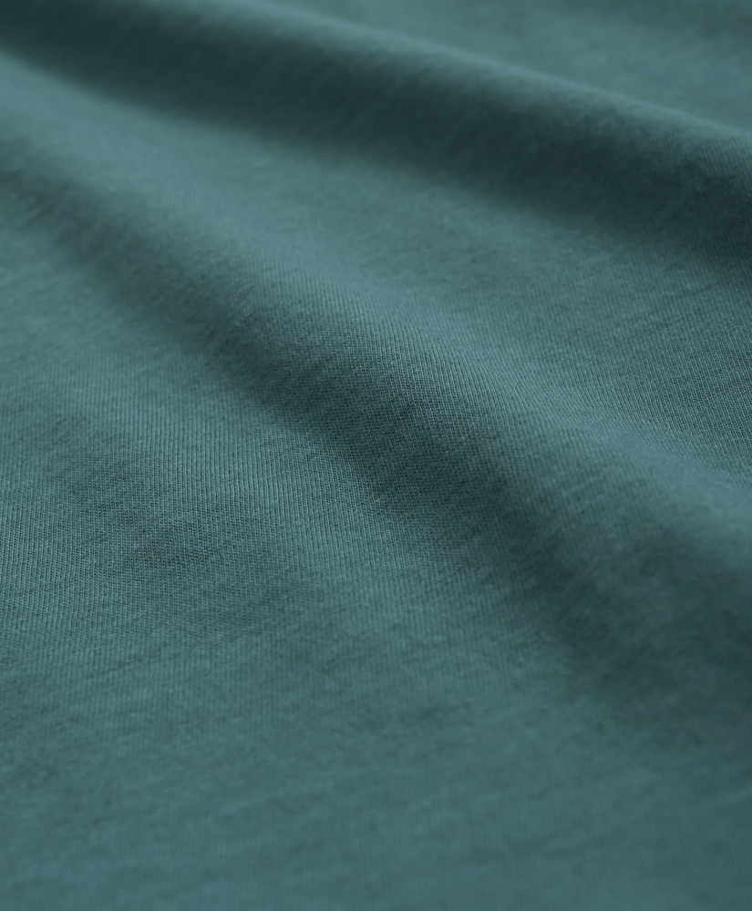 Washed Supima® Cotton Logo Crewneck T-Shirt, image 3