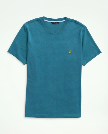 Washed Supima&reg; Cotton Logo Crewneck T-Shirt, image 1