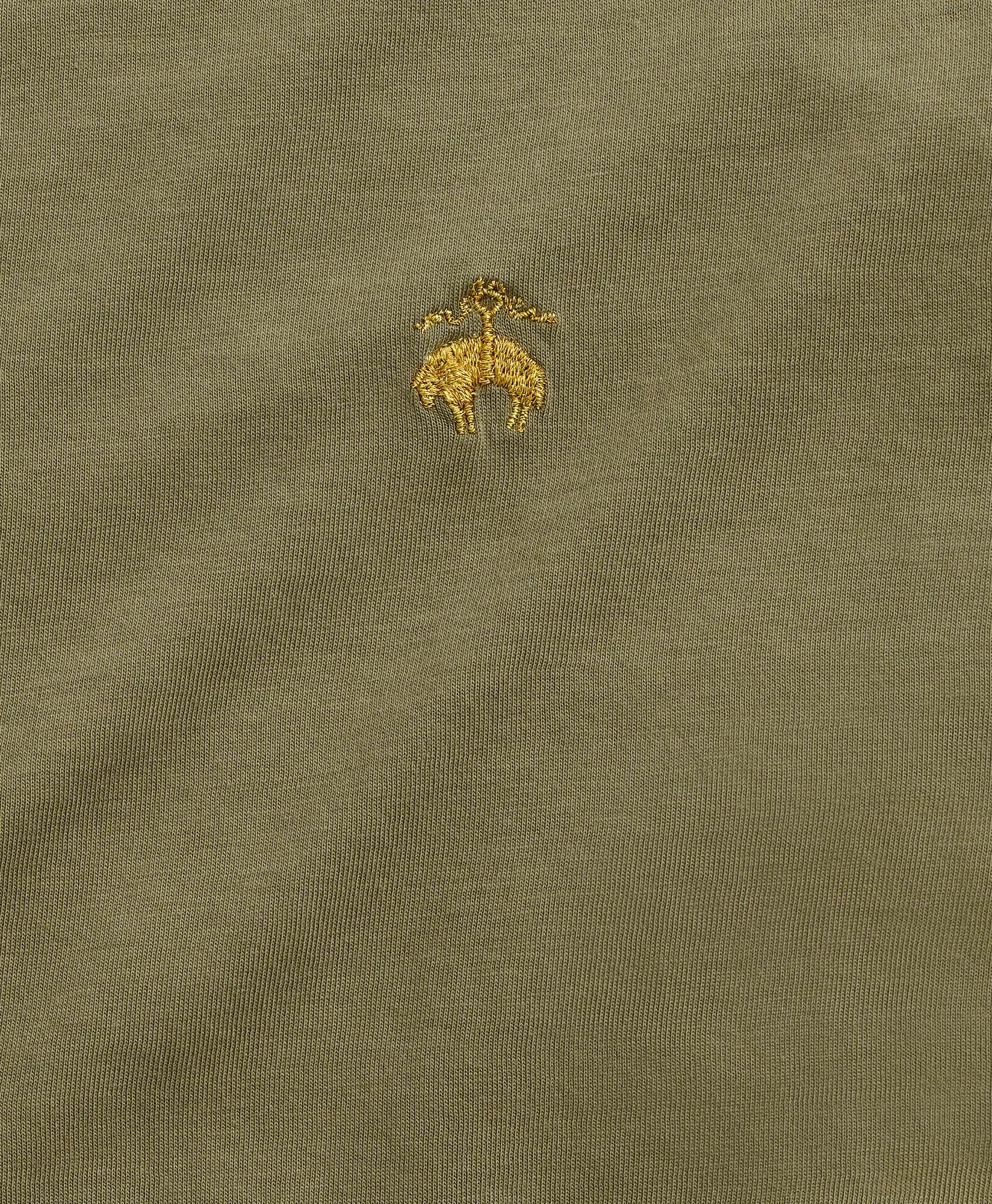 Washed Supima® Cotton Logo Crewneck T-Shirt, image 2