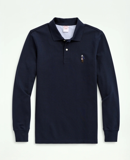Henry Supima® Long-Sleeve Polo Shirt, image 1