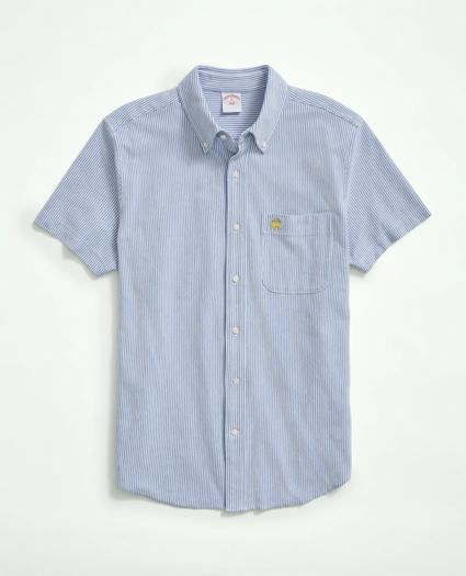 Original Fit Cotton Pique Knit Candy Stripe Short-Sleeve Shirt, image 1