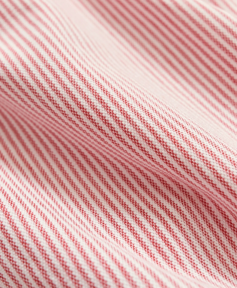 Original Fit Cotton Pique Knit Candy Stripe Short-Sleeve Shirt, image 3