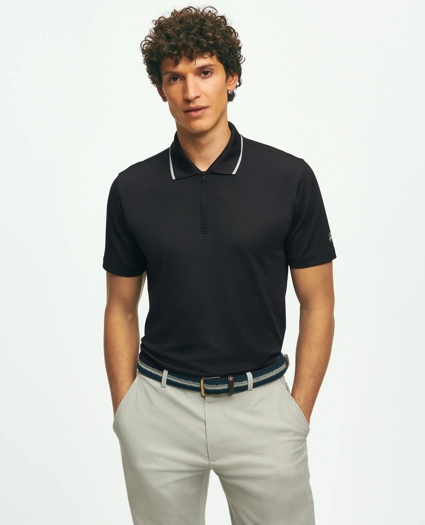 Performance Series Half-Zip Pique Polo Shirt, image 1