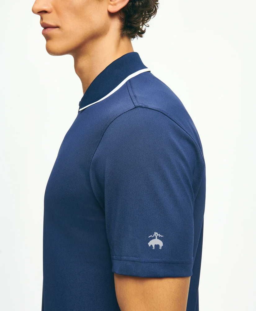 Performance Series Half-Zip Pique Polo Shirt, image 2