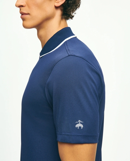 Performance Series Half-Zip Pique Polo Shirt, image 2