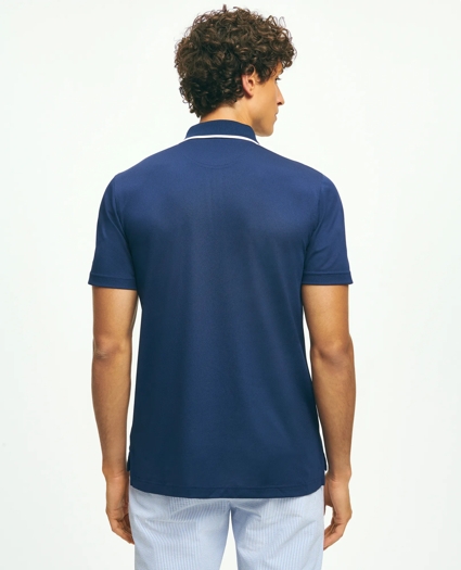 Performance Series Half-Zip Pique Polo Shirt, image 4