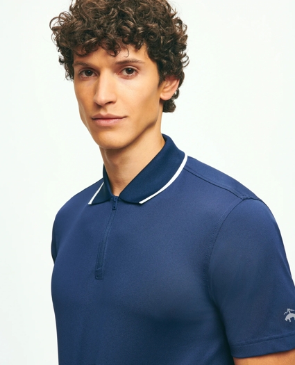 Performance Series Half-Zip Pique Polo Shirt, image 5