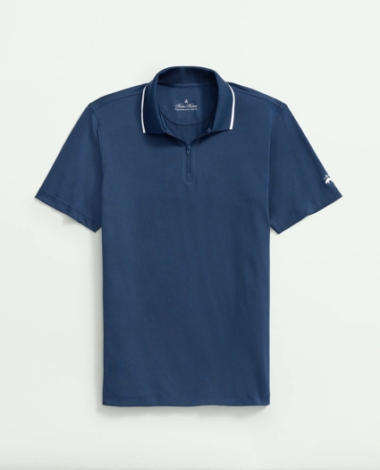 Performance Series Half-Zip Pique Polo Shirt, image 3