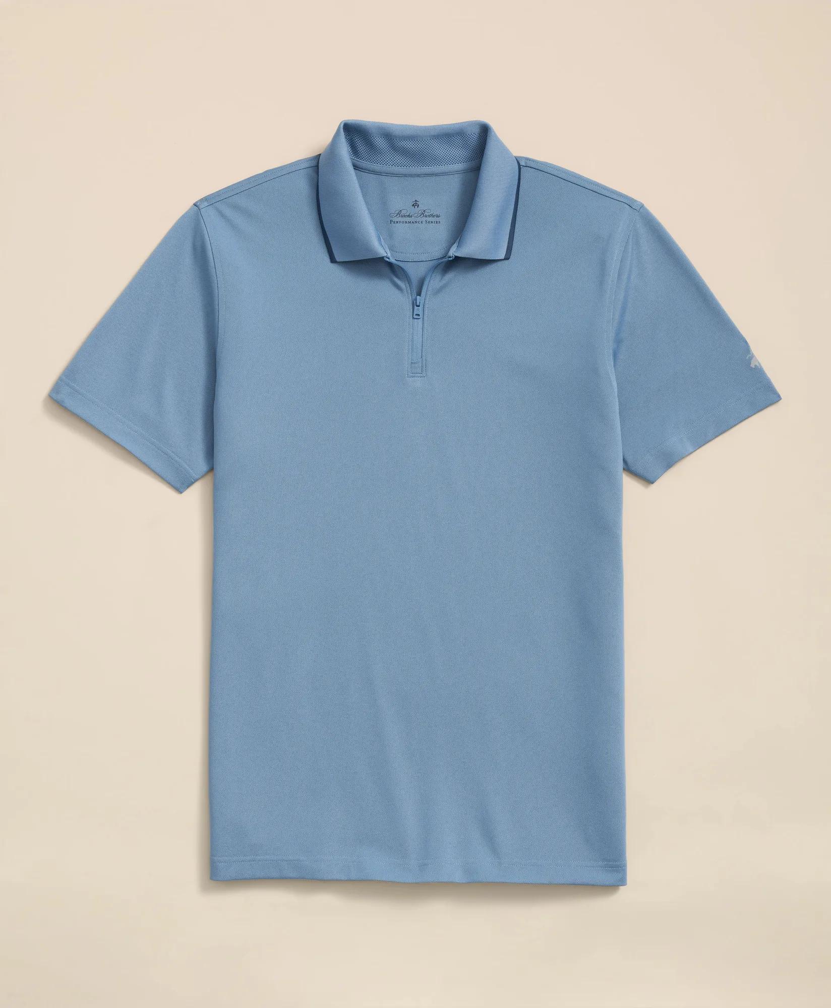 Performance Series Half-Zip Pique Polo Shirt, image 1