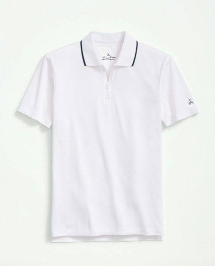 Performance Series Half-Zip Pique Polo Shirt, image 1
