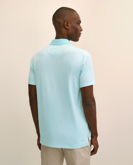Performance Series Micro Stripe Jersey Polo Shirt, image 4