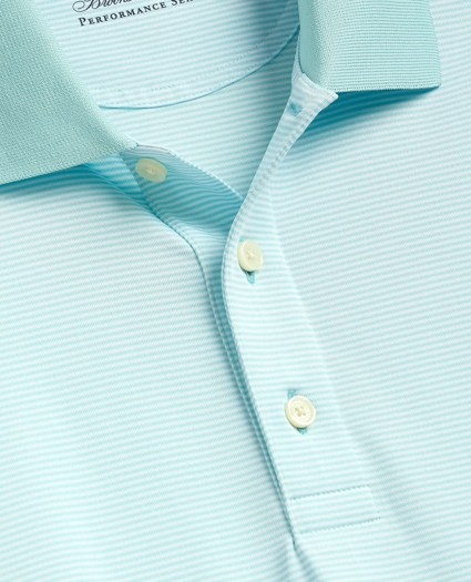 Performance Series Micro Stripe Jersey Polo Shirt, image 5