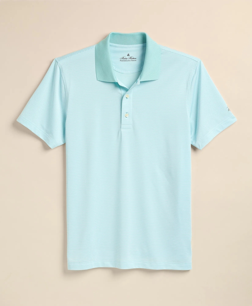 Performance Series Micro Stripe Jersey Polo Shirt, image 3