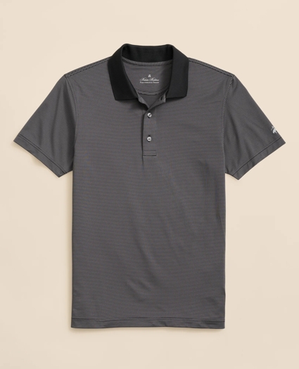 Performance Series Micro Stripe Jersey Polo Shirt, image 1
