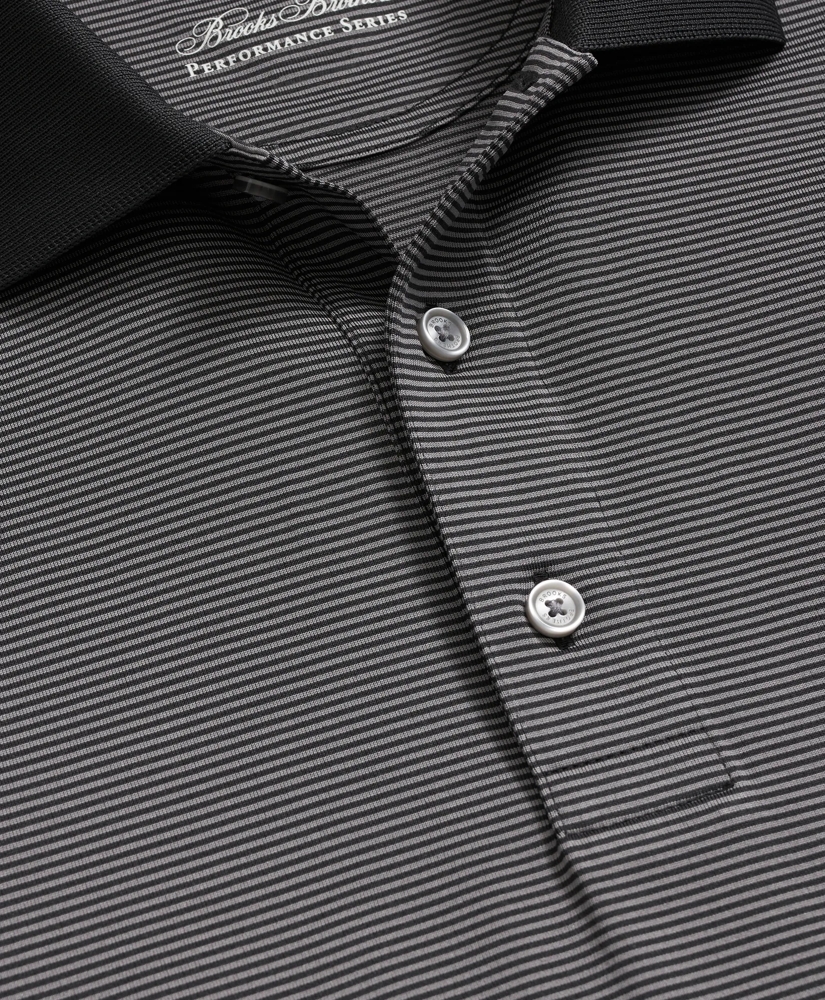 Performance Series Micro Stripe Jersey Polo Shirt