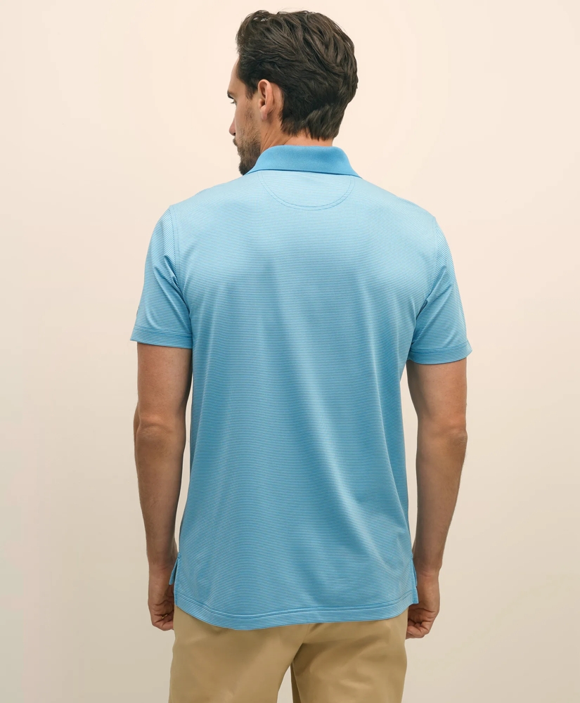 Performance Series Micro Stripe Jersey Polo Shirt, image 4