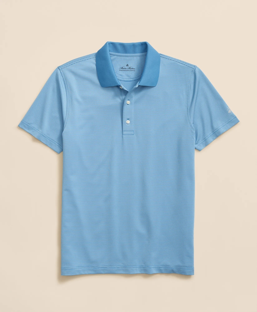 Performance Series Micro Stripe Jersey Polo Shirt, image 5