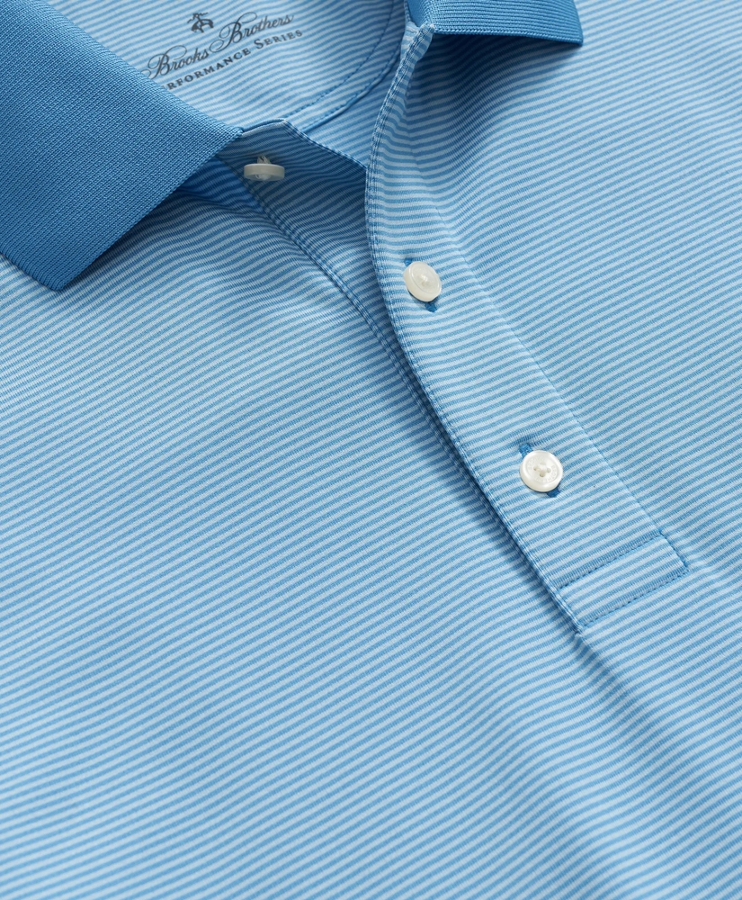 Performance Series Micro Stripe Jersey Polo Shirt, image 6