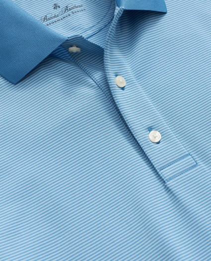 Performance Series Micro Stripe Jersey Polo Shirt, image 6