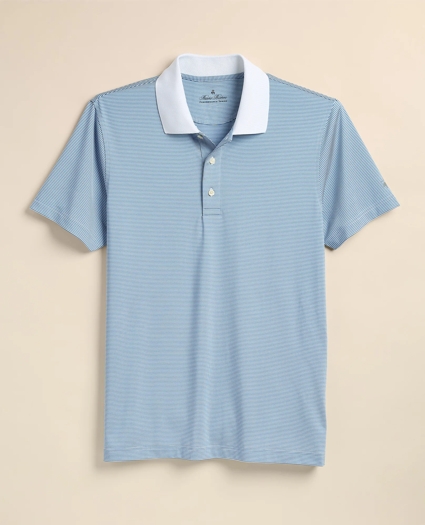 Performance Series Micro Stripe Jersey Polo Shirt, image 2