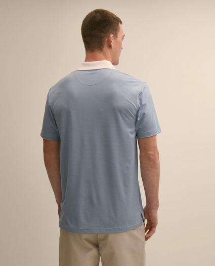 Performance Series Micro Stripe Jersey Polo Shirt, image 4