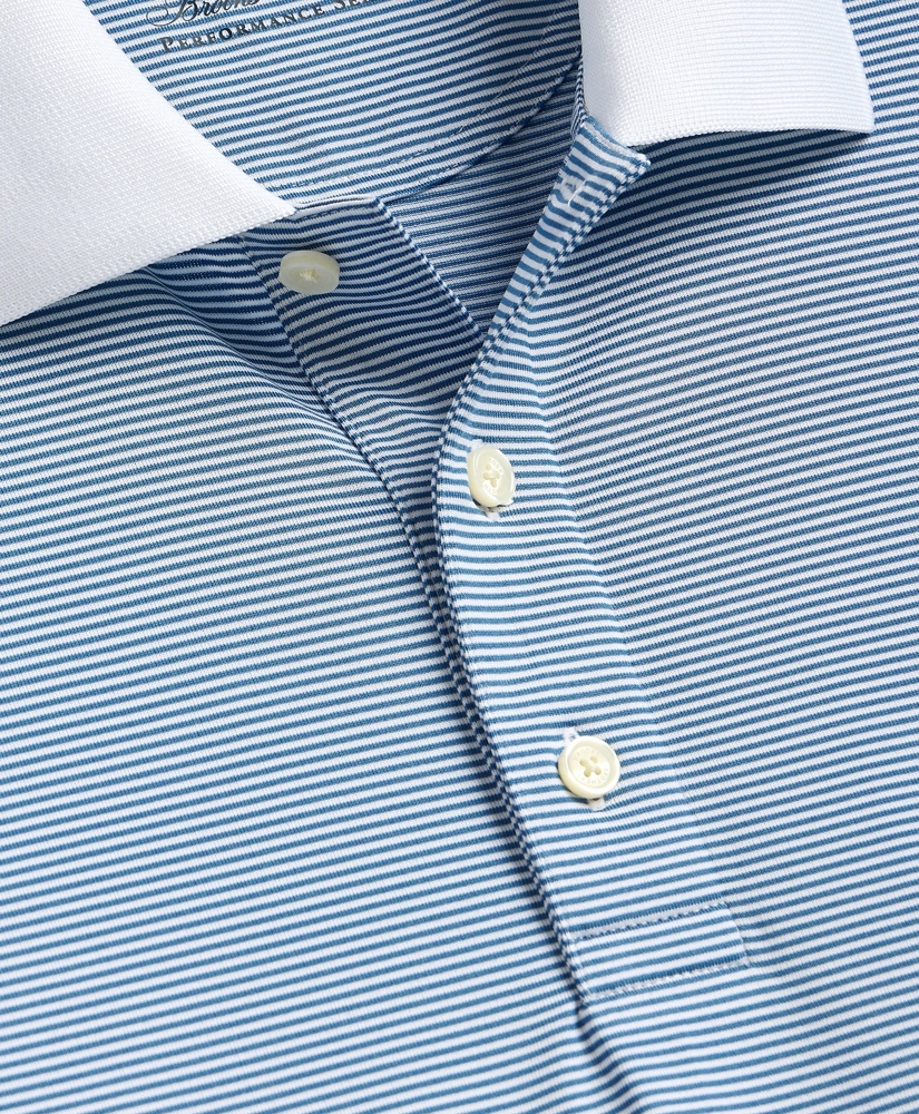 Performance Series Micro Stripe Jersey Polo Shirt, image 5