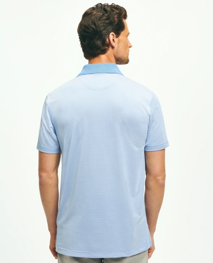 Performance Series Micro Stripe Jersey Polo Shirt, image 3