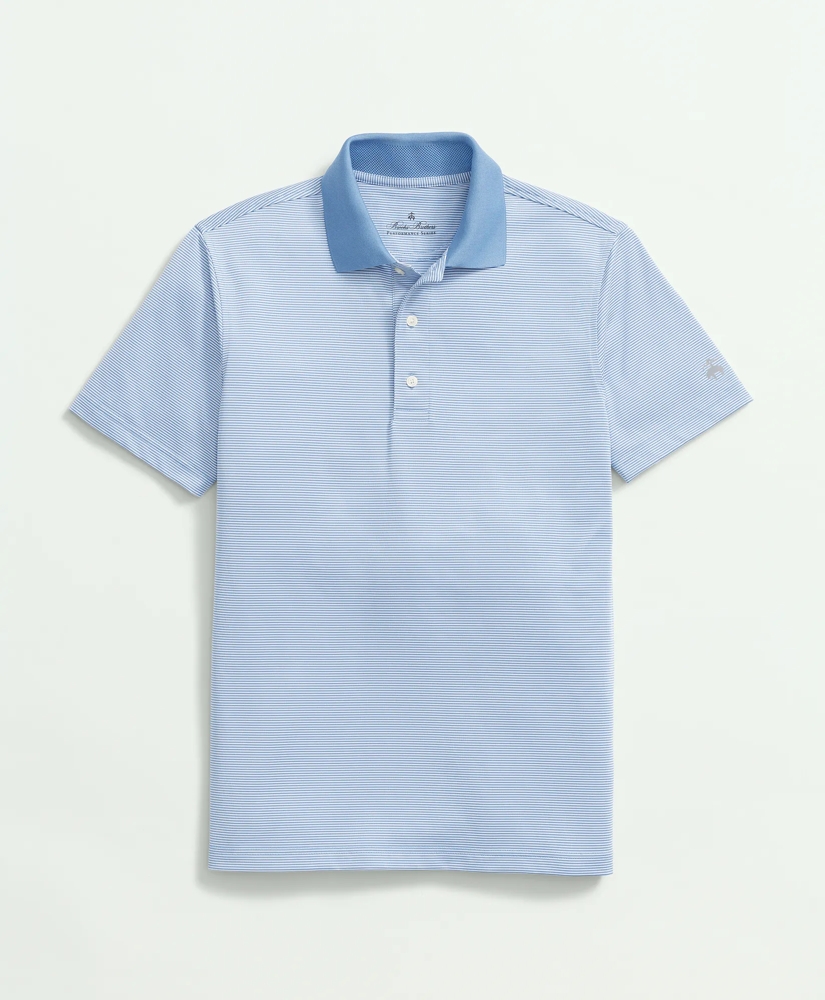 Performance Series Micro Stripe Jersey Polo Shirt, image 4