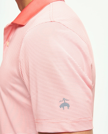 Performance Series Micro Stripe Jersey Polo Shirt, image 2