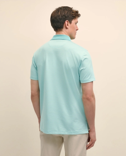 Performance Series Micro Stripe Jersey Polo Shirt, image 3
