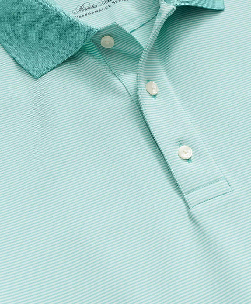 Performance Series Micro Stripe Jersey Polo Shirt, image 5