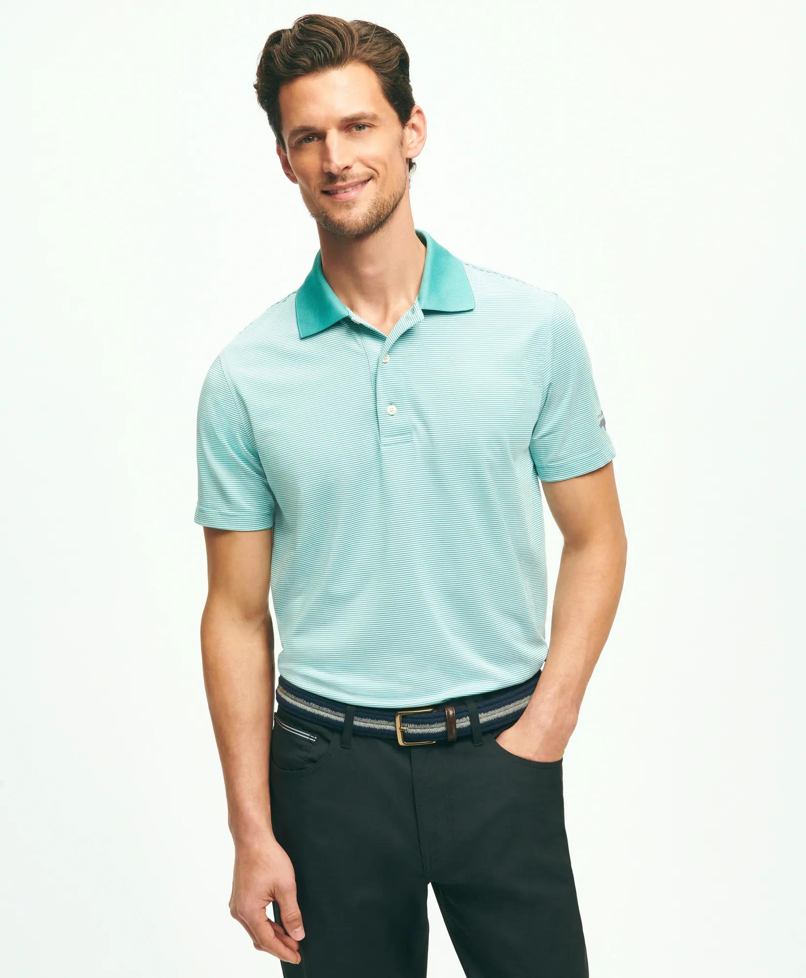 Performance Series Micro Stripe Jersey Polo Shirt